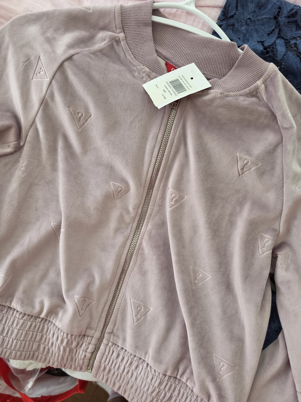 Guess by Marciano Velvet Bomber Jacket And Jogger Set